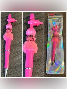 Pink beaded focal pen